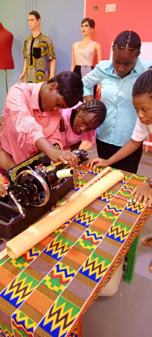 Young people in a training session